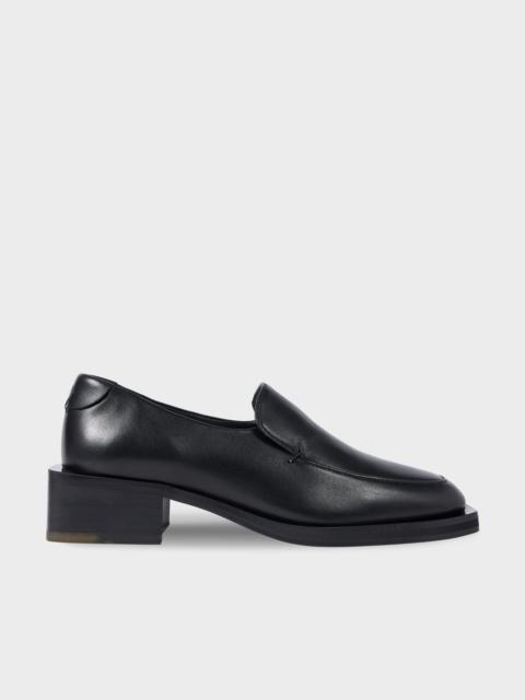Women's Black 'Tavira' Block Heel Loafers