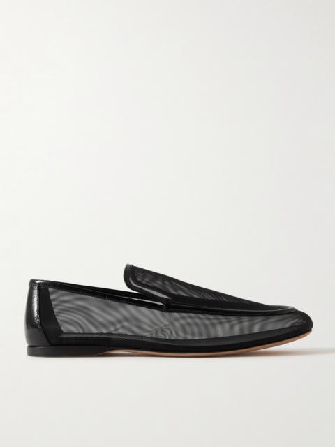 Alessio Leather-trimmed Mesh Loafers