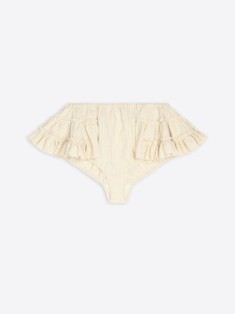 RUFFLED MICRO SHORTS