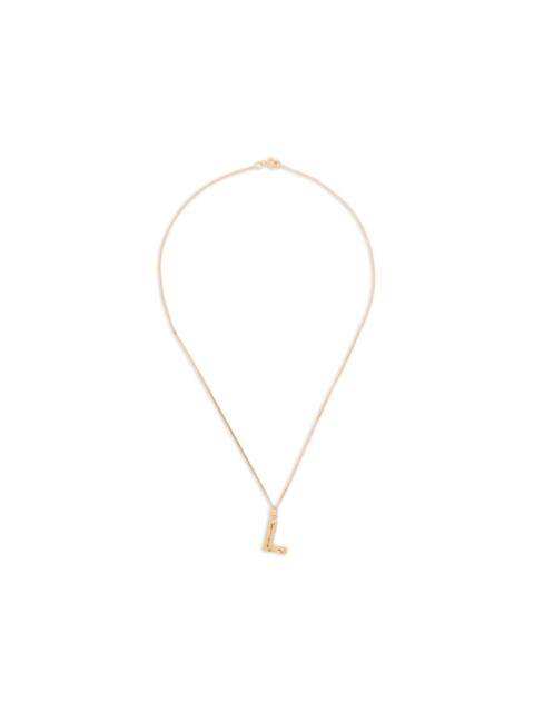 L-initial pendant necklace