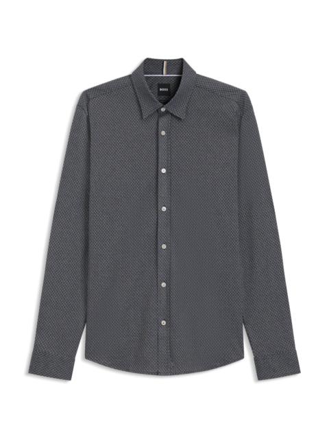 EXTRA-SLIM-FIT SHIRT IN COTTON JACQUARD