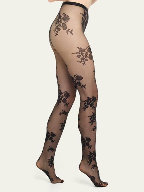 Floral Lace Tights