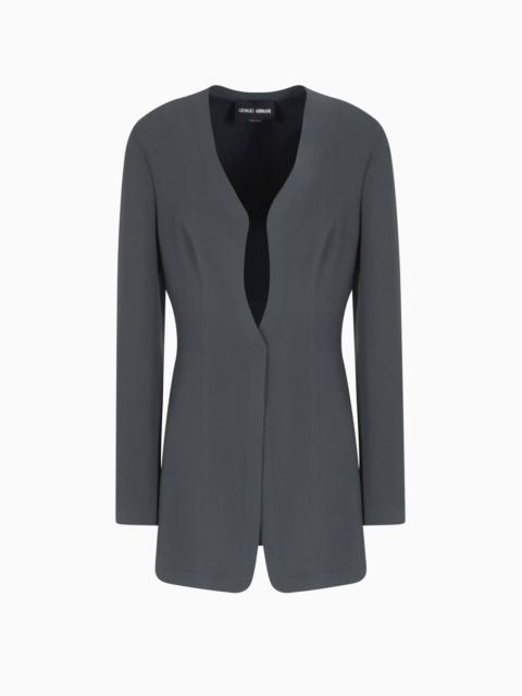 LONG JACKET IN TECHNICAL CADY