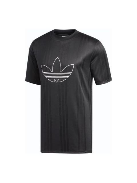 adidas originals Sports Round Neck Short Sleeve 'Black' ED4683
