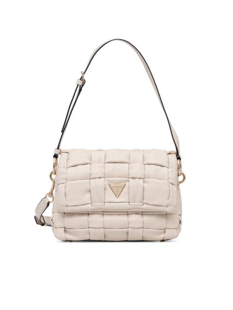 Marion quilted logo cross body bag