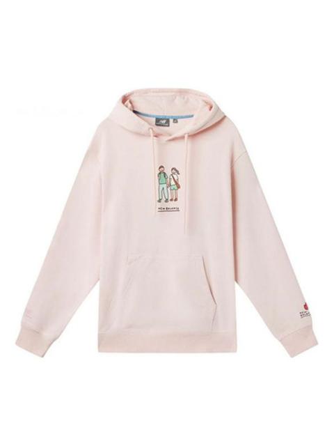 New Balance x Zero Per Zero Casual Sports Round Neck Hoodie 'Pink' NCA47013-PK