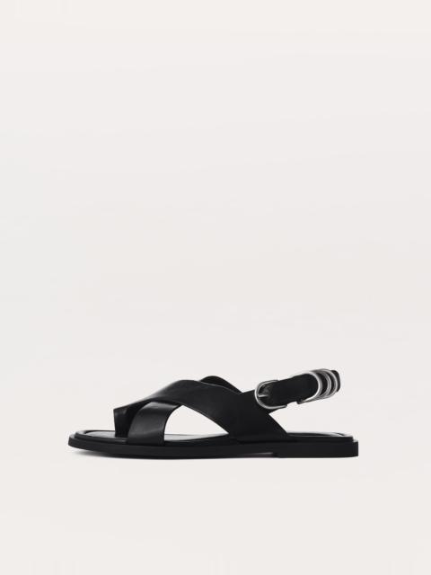 Gia Leather Crossover Sandals