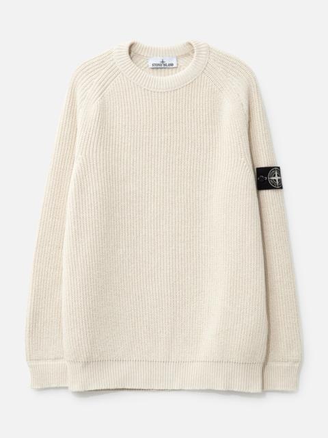 FISHERMAN'S RIB COTTON RAW BEAUTY CREWNECK JUMPER