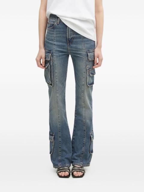 cargo panelled jeans