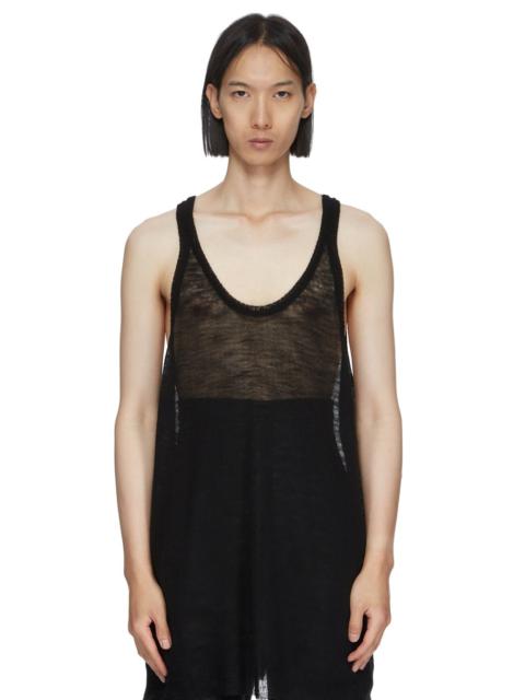 Black Sheer Tank Top