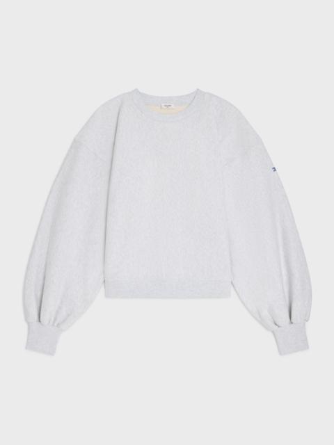 oversized crewneck sweater IN cotton fleece