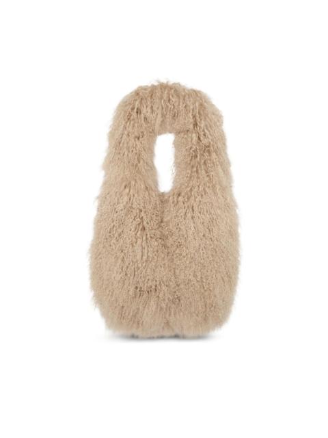 shearling shoulder bag