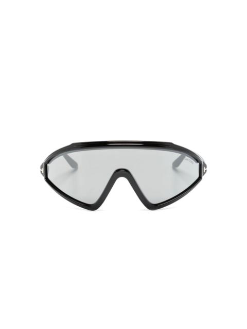 Lorna shield-frame sunglasses