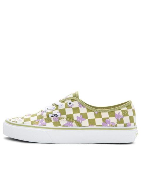 Vans Wallpaper Authentic Checkered Floral 'Green White' VN0A5KS9CCF