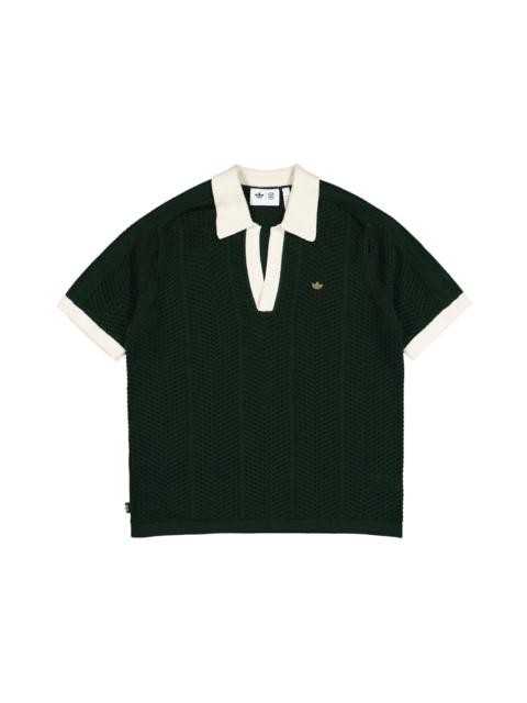 adidas x CLOT Knit Polo Green Night