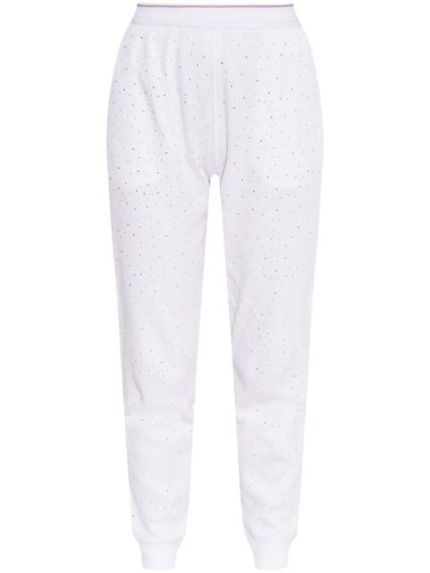 crystal-embellished track pants