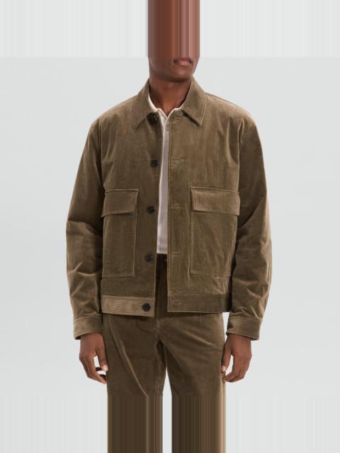 Spread Collar Jacket in Brushed Corduroy