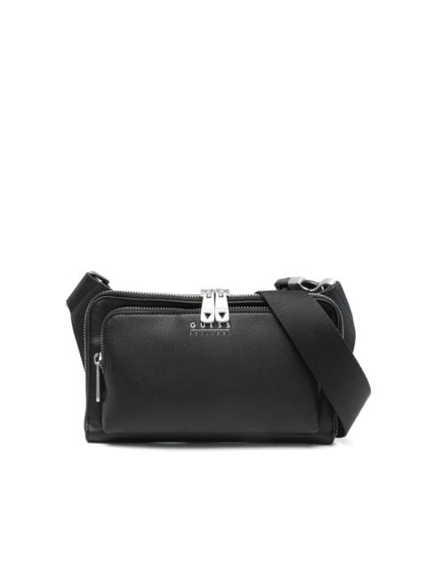 logo-lettering belt bag