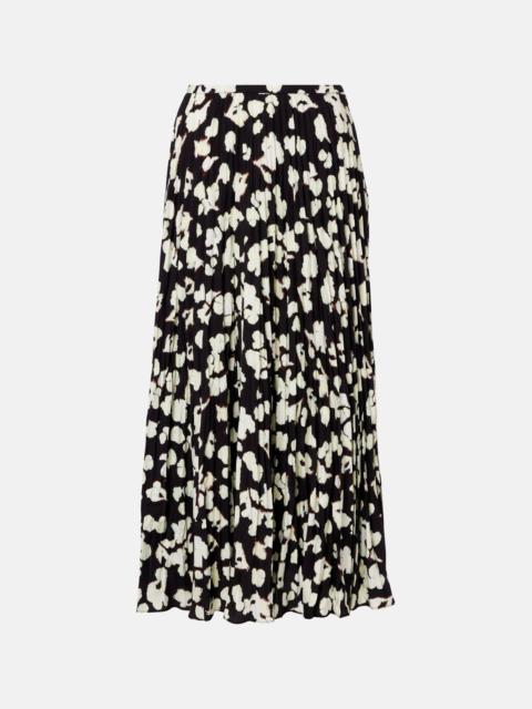 White Label Runa printed twill midi skirt