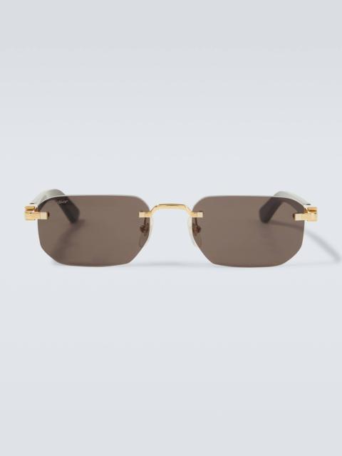 Signature C rectangular sunglasses