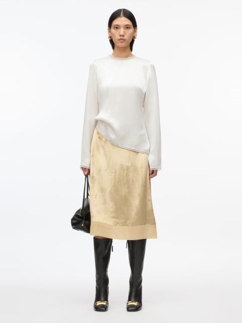 Satin Top With Crystal Embellishment