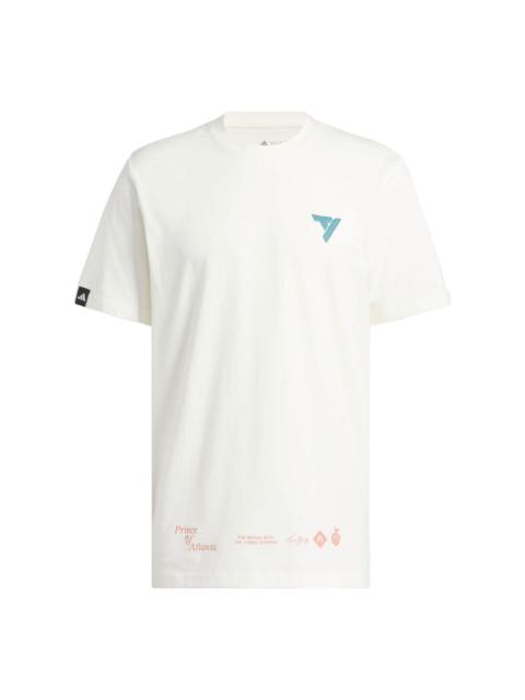 adidas Trae Prince Of Atlanta Signature T-Shirt 'White' II7796