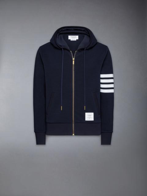 COTTON OTTOMAN 4-BAR ZIP HOODIE