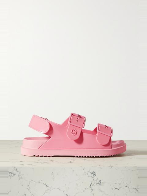 Isla buckled rubber sandals