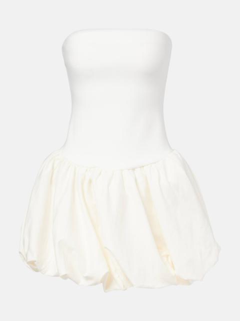 Pollie linen and rayon-blend minidress