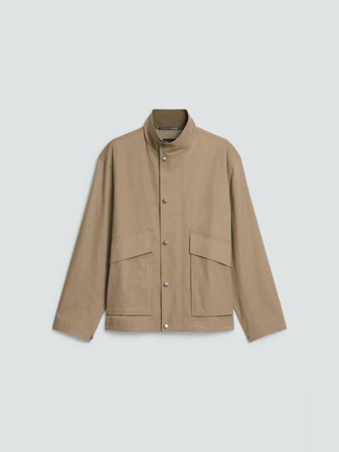 Utility Jacket in Peach Cotton