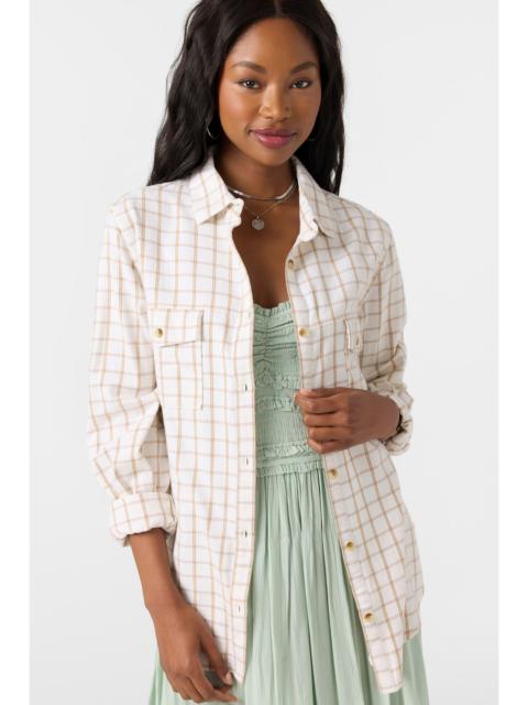 Brooks Flannel Long Sleeve Top