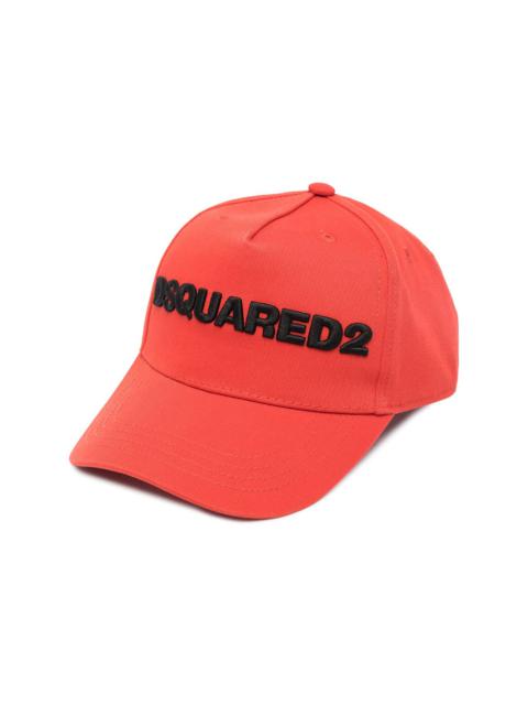 appliqué-logo cotton cap