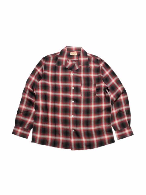 RAYON OMBRE PLAID OPEN SHIRT - SC29120