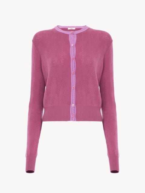 FITTED CARDIGAN IN A WOOL KNIT