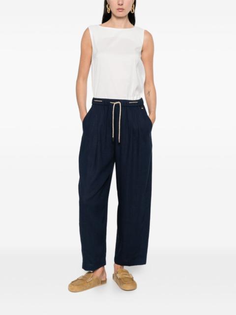 drawstring-fastening trousers