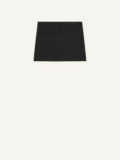 BELTED PLEATED MINI SKIRT