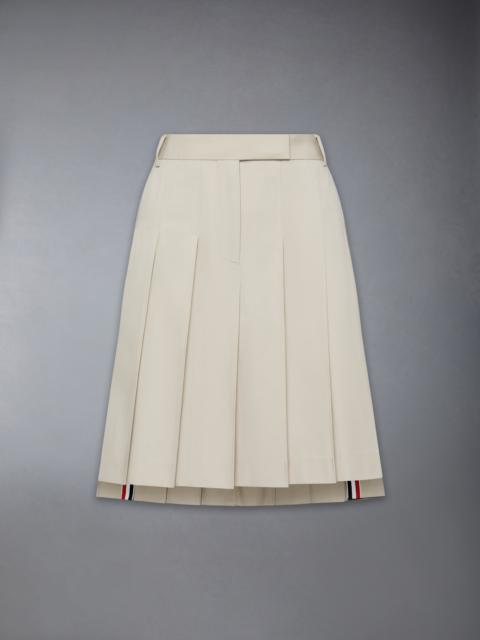 COTTON SUITING PLEATED SKIRT