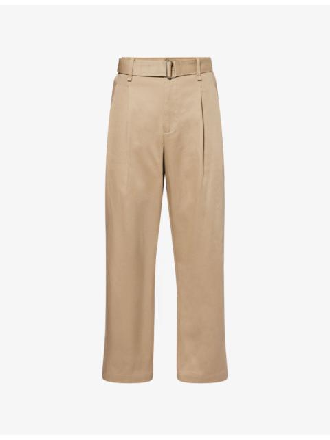 Kent Pleated Cotton Trousers