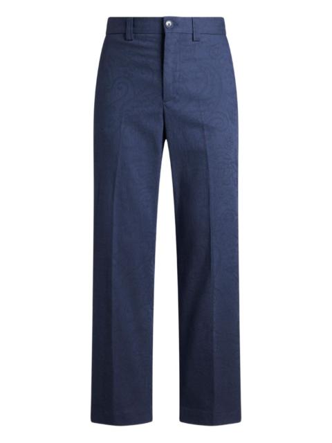 paisley-pattern trousers