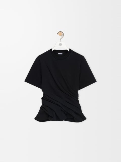 Twisted top in cotton blend