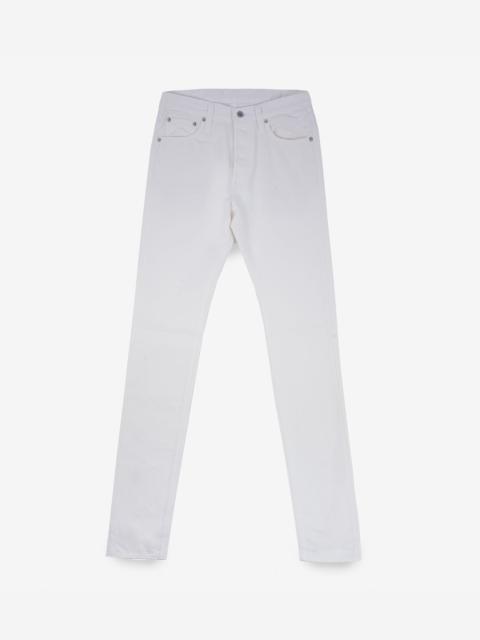 IH-777-WT 13.5OZ DENIM SLIM TAPERED CUT JEANS - WHITE