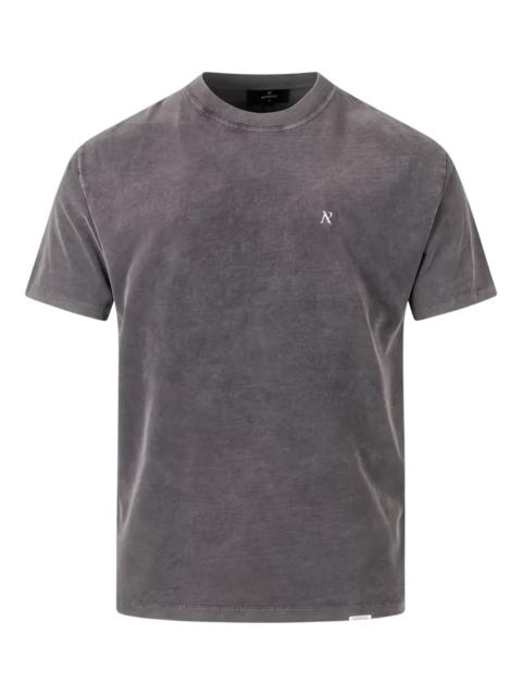 acid-wash logo T-shirt