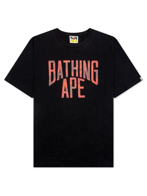 COLOR CAMO BATHING APE TEE - BLACK