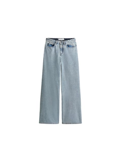 Rokh H&M Two-Toned Baggy Jeans Light Denim Blue/Denim Blue