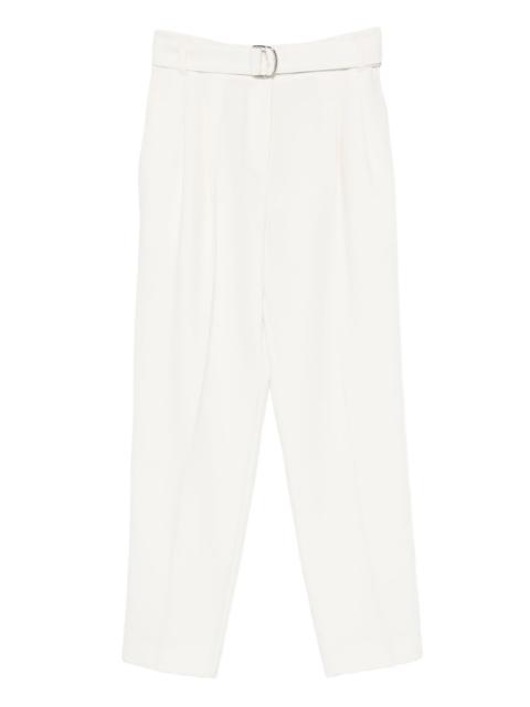 belted pleated trousers