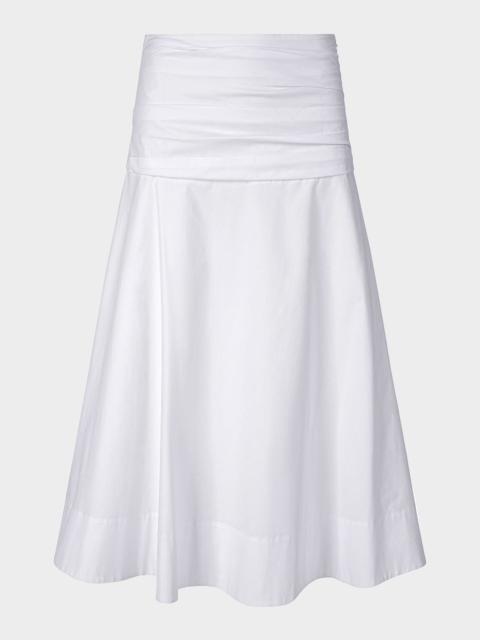 Sol Ruched Midi Skirt