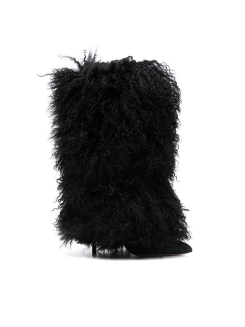 105mm Furry Stiletto boots