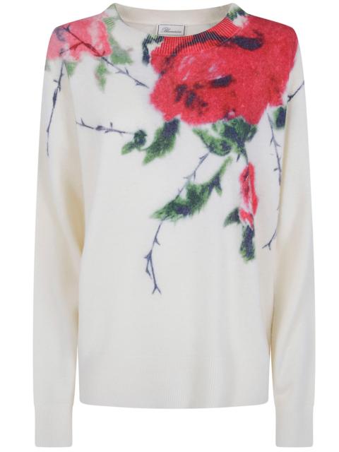 Sweater Wool Cashmere "Rose Print"