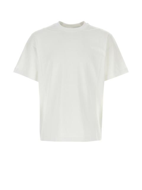 White stretch cotton t-shirt