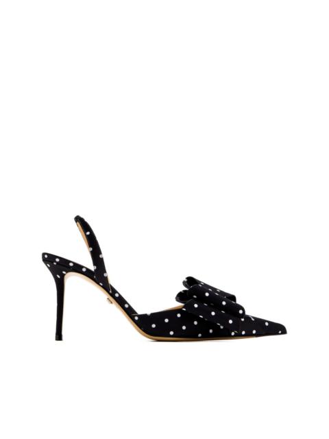 85mm polka-dot bow pumps